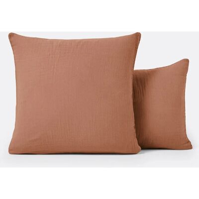 LA REDOUTE INTERIEURS Kumla Funda de Almohada de Gasa de Algodón - 63x63cm LA REDOUTE INTERIEURS Kumla Funda de Almohada de Gasa de Algodón - 63x63cm