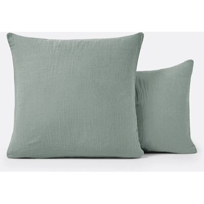 La Redoute Interieurs Funda de Almohada Infantil Kumla - Muselina de Algodón, 50x70cm, Verde La Redoute Interieurs Funda de Almohada Infantil Kumla - Muselina de Algodón, 50x70cm, Verde