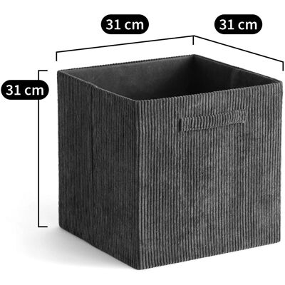 LA REDOUTE INTERIEURS Veloudo Cesto de almacenamiento - Cesto de almacenamiento LA REDOUTE INTERIEURS Veloudo Cesto de almacenamiento - Cesto de almacenamiento
