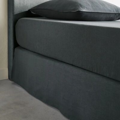 AM.PM - Linéo - Lino - Gris - Funda de marco de la cama AM.PM - Linéo - Lino - Gris - Funda de marco de la cama