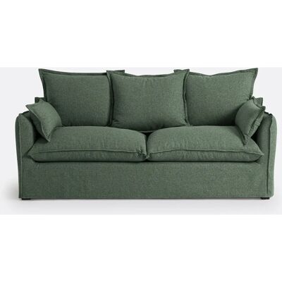 LA REDOUTE INTERIEURS Odna - Verde bosque - Poliéster - Bultex - sofá cama LA REDOUTE INTERIEURS Odna - Verde bosque - Poliéster - Bultex - sofá cama