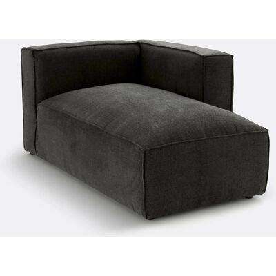 La Redoute Interieurs - Seven - Struktur Tessuto Antracite - Chaise longue La Redoute Interieurs - Seven - Struktur Tessuto Antracite - Chaise longue
