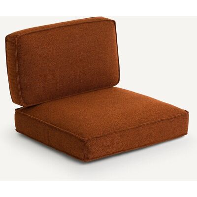 Am.pm Cojines Marrón de poliéster para sillón Dilma Am.pm Cojines Marrón de poliéster para sillón Dilma