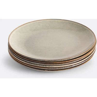 La Redoute Interieurs - Ensemble de 6 assiettes Omora en grès - Beige La Redoute Interieurs - Ensemble de 6 assiettes Omora en grès - Beige