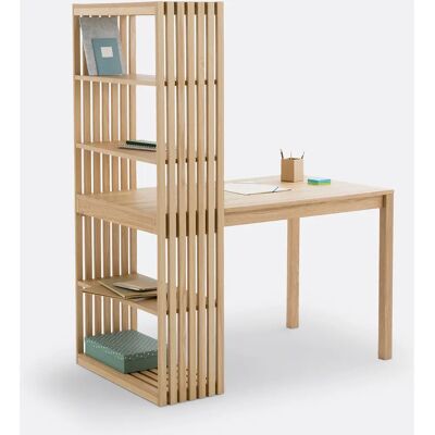 Bureau réversible La Redoute Interiors avec étagère - Theonie / Lazar - Beige Bureau réversible La Redoute Interiors avec étagère - Theonie / Lazar - Beige