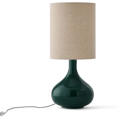 La Redoute Interieurs Juna lampada vintage vetro e lino - Lampada da tavolo La Redoute Interieurs Juna lampada vintage vetro e lino - Lampada da tavolo