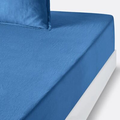La Redoute Interieurs Sábana Baja de Lino - Cama Alta - Azul La Redoute Interieurs Sábana Baja de Lino - Cama Alta - Azul