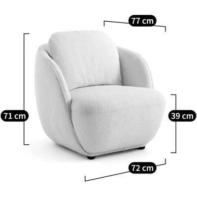 AM.PM Alpine Rund Tæppe Stol - Sofa AM.PM Alpine Rund Tæppe Stol - Sofa