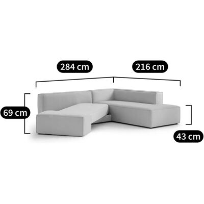 LA REDOUTE INTERIEURS Sofá cama rinconero - Tejido texturizado, Ginosa LA REDOUTE INTERIEURS Sofá cama rinconero - Tejido texturizado, Ginosa