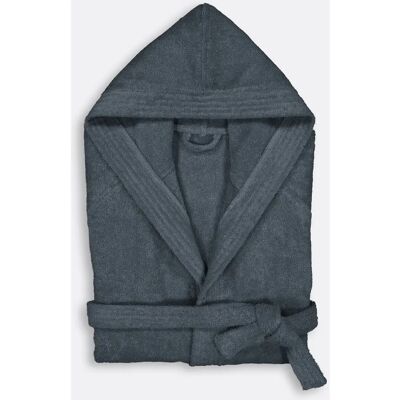 la redoute interieurs Haxel Bata de baño con capucha de felpa de rizo - Bathrobe la redoute interieurs Haxel Bata de baño con capucha de felpa de rizo - Bathrobe