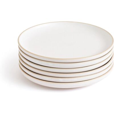 LA REDOUTE INTERIEURS Set de 6 assiettes à dessert beige - Vaisselle LA REDOUTE INTERIEURS Set de 6 assiettes à dessert beige - Vaisselle