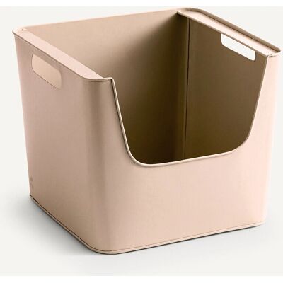 AM.PM - Contenedor metal - Beige - L37 x H31,5 x P37 cm - Storage box AM.PM - Contenedor metal - Beige - L37 x H31,5 x P37 cm - Storage box