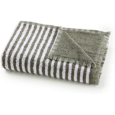 Asciugamano a Righe Verde La Redoute Interieurs - Accessorio da Bagno Asciugamano a Righe Verde La Redoute Interieurs - Accessorio da Bagno