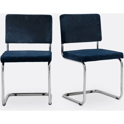 LA REDOUTE INTERIEURS Sarva Chaises Cantilever Velours - Chaise LA REDOUTE INTERIEURS Sarva Chaises Cantilever Velours - Chaise