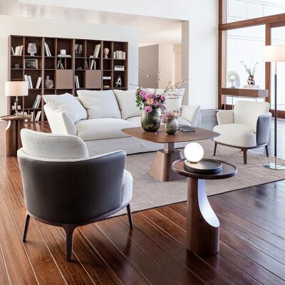 Fauteuil Beige Jabote Am.pm - Classique, Confortable & Durable Fauteuil Beige Jabote Am.pm - Classique, Confortable & Durable