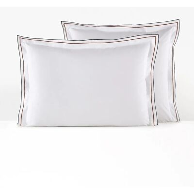 La Redoute Interiors Funda de almohada Camila - Algodón egipcio 63x63cm - Blanco La Redoute Interiors Funda de almohada Camila - Algodón egipcio 63x63cm - Blanco