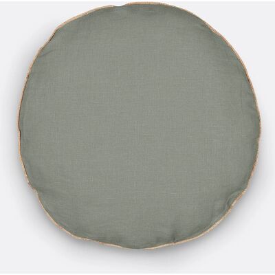 La Redoute Interieurs Cuscino rotondo Onega - Lino, Ø40cm, Verde La Redoute Interieurs Cuscino rotondo Onega - Lino, Ø40cm, Verde