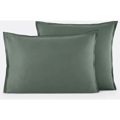 LA REDOUTE INTERIEURS Funda de algodón satinado - 63x63cm - Verde LA REDOUTE INTERIEURS Funda de algodón satinado - 63x63cm - Verde