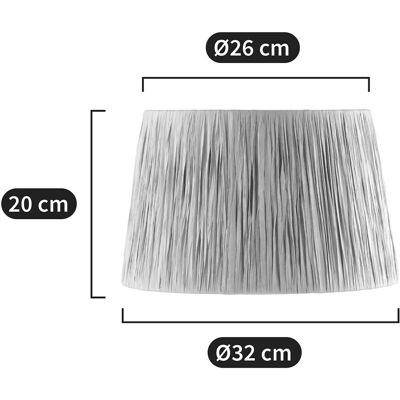 LA REDOUTE INTERIEURS Ράφιας Καπέλο Ø32 cm - Lampshade LA REDOUTE INTERIEURS Ράφιας Καπέλο Ø32 cm - Lampshade