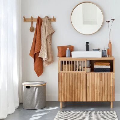 LA REDOUTE INTERIEURS Tifli Waffelpikee Coton Trousse de toilette LA REDOUTE INTERIEURS Tifli Waffelpikee Coton Trousse de toilette