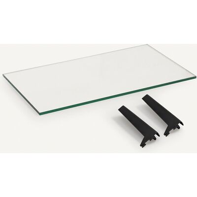 Am.pm Étagère Archivita XL Verre Trempé Noir - Système d'Étagères Am.pm Étagère Archivita XL Verre Trempé Noir - Système d'Étagères