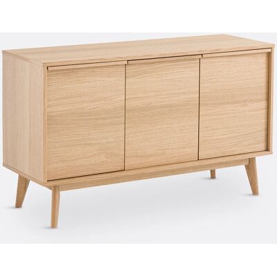 LA REDOUTE INTERIEURS Aparador de Roble 3 Puertas - Mueble LA REDOUTE INTERIEURS Aparador de Roble 3 Puertas - Mueble