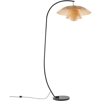 Lámpara de pie arqueada La Redoute Intérieurs - Acero y mimbre Lámpara de pie arqueada La Redoute Intérieurs - Acero y mimbre