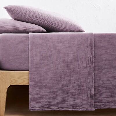 La Redoute Interieurs Sábana encimera violeta de gasa de algodón - 150x290cm La Redoute Interieurs Sábana encimera violeta de gasa de algodón - 150x290cm