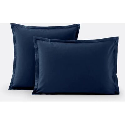 LA REDOUTE INTERIEURS Percal de algodón Funda de almohada - Azul - Funda LA REDOUTE INTERIEURS Percal de algodón Funda de almohada - Azul - Funda