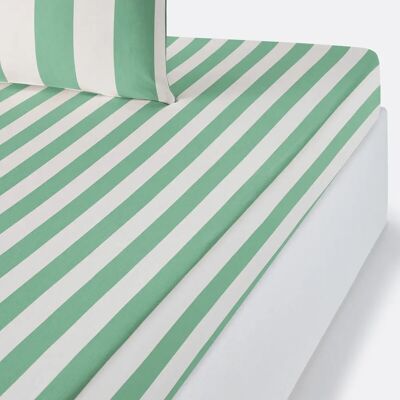 La Redoute Intérieurs Drap-housse Hendaye Vert en Coton - Linge de lit La Redoute Intérieurs Drap-housse Hendaye Vert en Coton - Linge de lit
