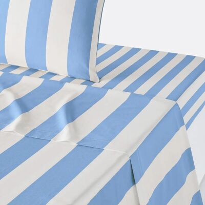 La Redoute Intérieurs - Hendaye - bleu - 270 x 290 cm - coton - Bedsheet La Redoute Intérieurs - Hendaye - bleu - 270 x 290 cm - coton - Bedsheet