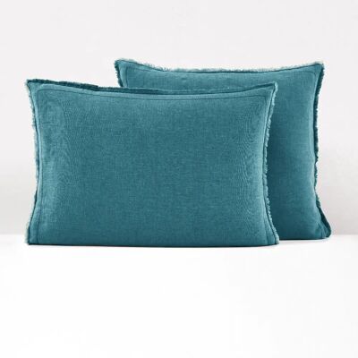 La Redoute Interieurs Funda de Almohada Linot - Azul - Fundas La Redoute Interieurs Funda de Almohada Linot - Azul - Fundas