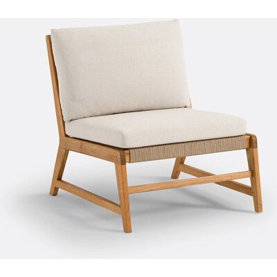 La Redoute Interieurs Chaise de jardin en acacia beige Natou La Redoute Interieurs Chaise de jardin en acacia beige Natou