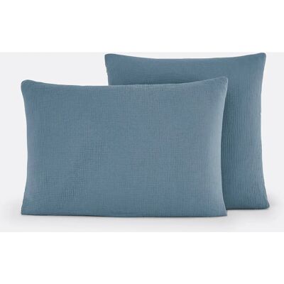 LA REDOUTE INTERIEURS Lenzuola reversibili in musseline di cotone - Blu LA REDOUTE INTERIEURS Lenzuola reversibili in musseline di cotone - Blu