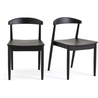 Am.pm Set di 2 Sedie in Quercia Nera Opaca - Sedia Am.pm Set di 2 Sedie in Quercia Nera Opaca - Sedia