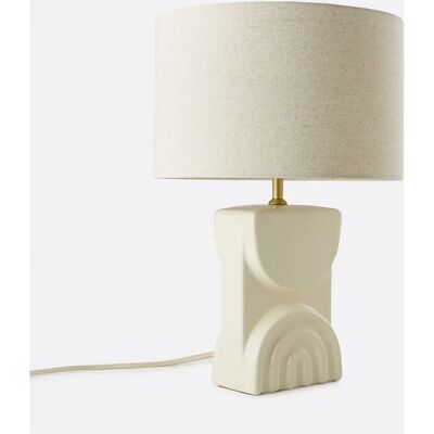 La Redoute Interieurs Topia Lampada da tavolo ceramica e lino - Lampada da tavolo La Redoute Interieurs Topia Lampada da tavolo ceramica e lino - Lampada da tavolo