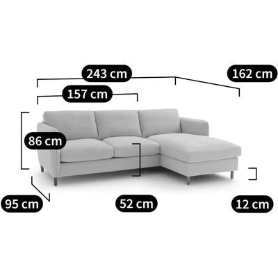 LA REDOUTE INTERIEURS Sofá cama esquina izquierda - Poliéster - Francia LA REDOUTE INTERIEURS Sofá cama esquina izquierda - Poliéster - Francia