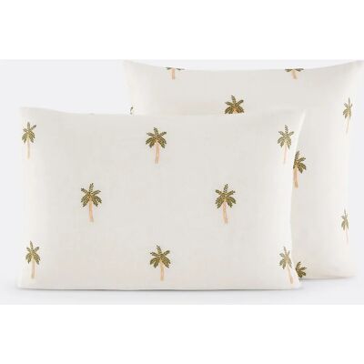 La Redoute Interieurs Funda de Almohada de Algodón/Lino con Bordado La Redoute Interieurs Funda de Almohada de Algodón/Lino con Bordado