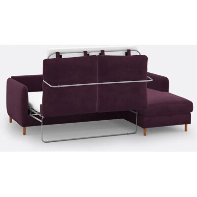 LA REDOUTE INTERIEURS - Loméo - Terciopelo - Rojo - Sofá cama LA REDOUTE INTERIEURS - Loméo - Terciopelo - Rojo - Sofá cama