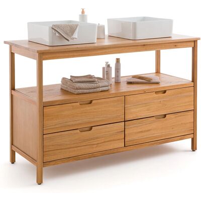 LA REDOUTE INTERIEURS Mobile doppio lavabo in acacia - Arredo bagno LA REDOUTE INTERIEURS Mobile doppio lavabo in acacia - Arredo bagno