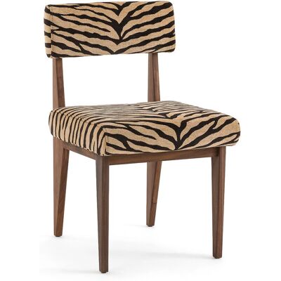 Chaise en noyer à motif animalier - AM.PM Chaise en noyer à motif animalier - AM.PM