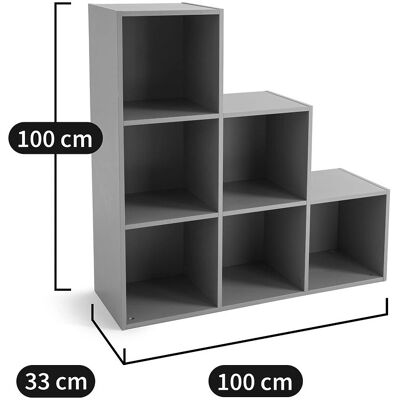 LA REDOUTE INTERIEURS Mueble de almacenamiento - Diny con 6 compartimentos - Blanco LA REDOUTE INTERIEURS Mueble de almacenamiento - Diny con 6 compartimentos - Blanco