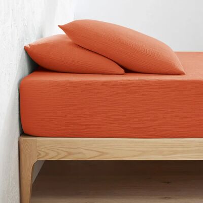 Drap housse Kumla en mousseline de coton - Parure de lit Drap housse Kumla en mousseline de coton - Parure de lit