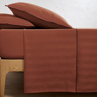La Redoute Interieurs - Victor - marrone - a righe - bed sheet La Redoute Interieurs - Victor - marrone - a righe - bed sheet