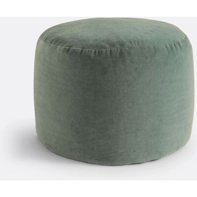 La Redoute Interieurs Puff de Terciopelo Gris-Verde - Decoración Interior La Redoute Interieurs Puff de Terciopelo Gris-Verde - Decoración Interior