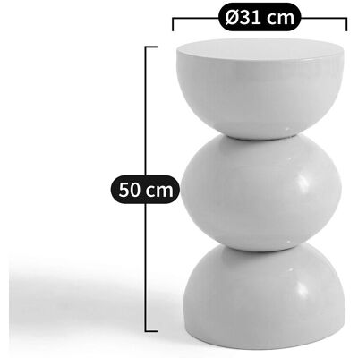 Mesita in metallo AM.PM Rouva - Design ispirato all'Africa - 31cm Mesita in metallo AM.PM Rouva - Design ispirato all'Africa - 31cm