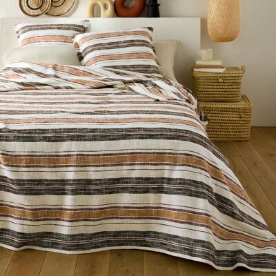 LA REDOUTE INTERIEURS Colcha de rayas de algodón - Cubre cama LA REDOUTE INTERIEURS Colcha de rayas de algodón - Cubre cama