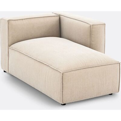 LA REDOUTE INTERIEURS Sillón Modular Vintage de Terciopelo Beige LA REDOUTE INTERIEURS Sillón Modular Vintage de Terciopelo Beige