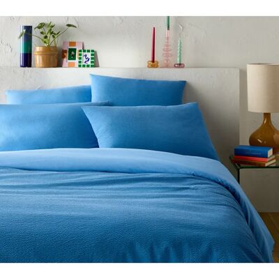 La Redoute Interieurs - Seersucker Cotton Wash - Azul - duvet cover La Redoute Interieurs - Seersucker Cotton Wash - Azul - duvet cover