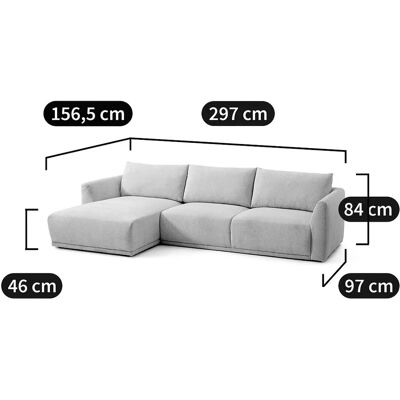 La Redoute Interieurs Sofá rincón Lupita Beige - Sofá La Redoute Interieurs Sofá rincón Lupita Beige - Sofá